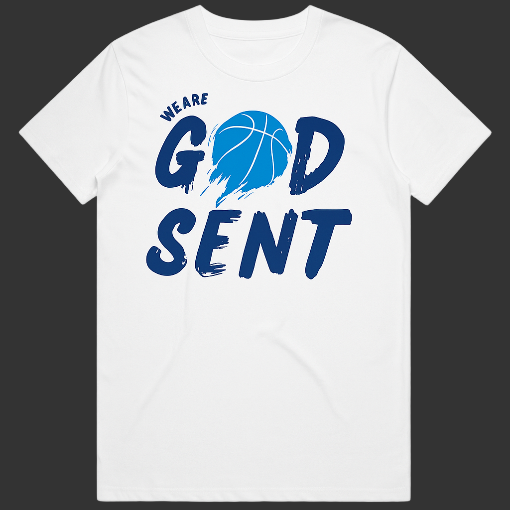 We Are God Sent Adult T-Shirt White